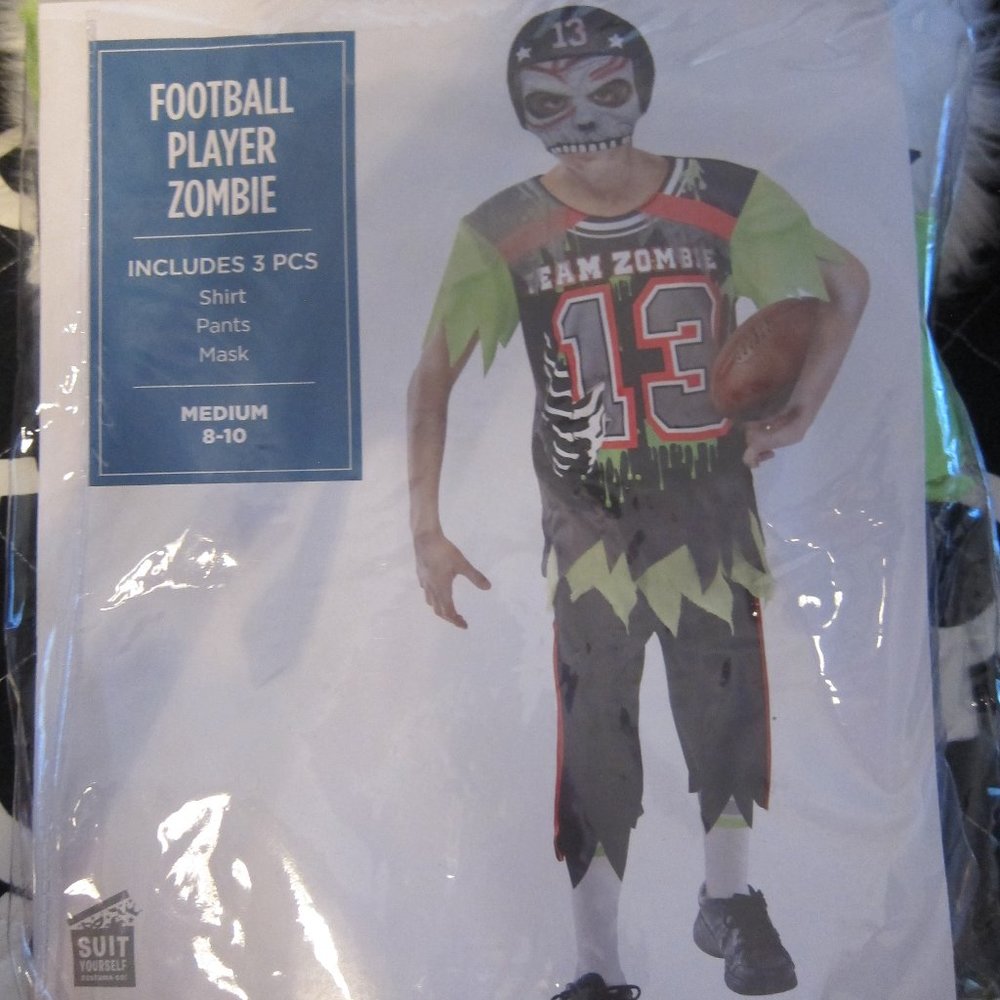 Copy - Football Player Zombie Halloween Costume kid's size Medium 8 - 10